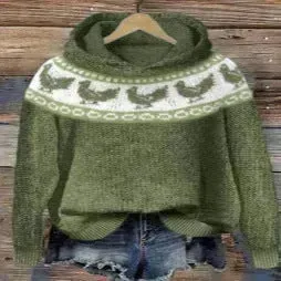 Digital Printing Dog Pattern Sweater Men