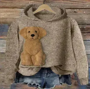 Digital Printing Dog Pattern Sweater Men