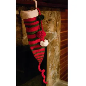 dr. seuss inspired christmas stocking {knitting/felting pattern}