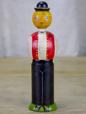 Early 20th Century French pencil man pencil holder