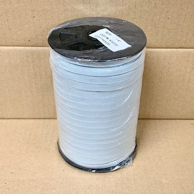 Elastic - Knitted Elastic - Braided Elastic - Elastic for Facemasks - 1/4" Elastic