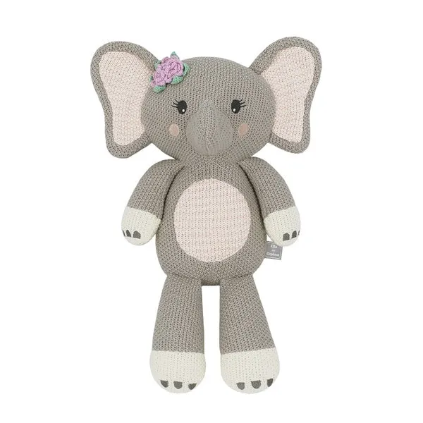 Ella the Elephant Whimsical Knitted Toy