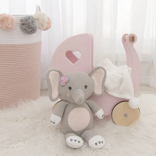 Ella the Elephant Whimsical Knitted Toy