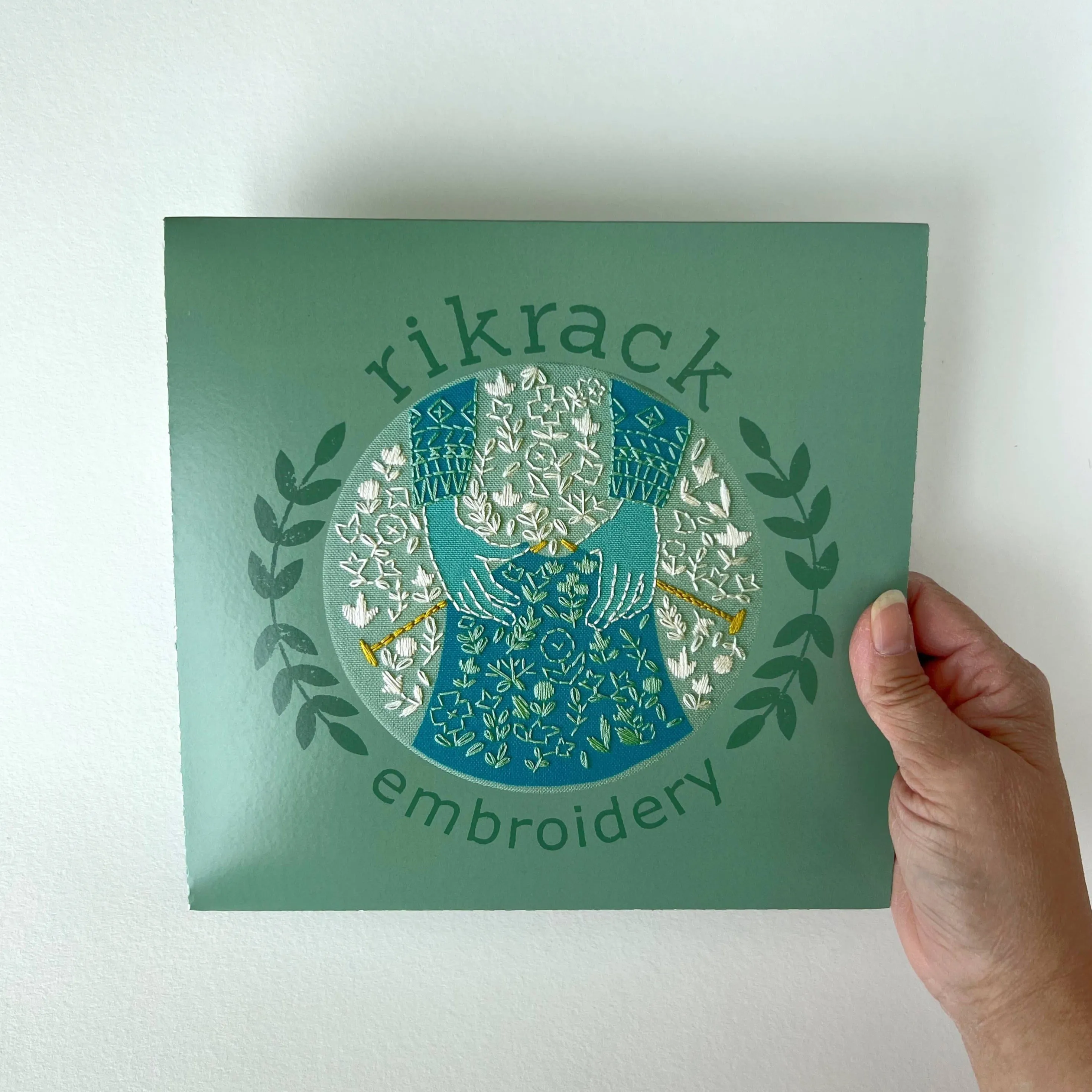 Embroidery Kit by Rikrack - Knitting Hands