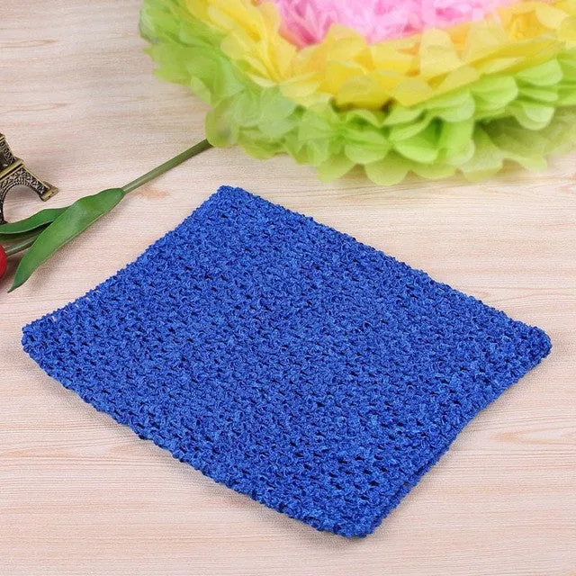 FENGRISE 20X23cm Tutu Crochet Tops Chest Wrap Tube DIY Tulle Spool Apparel Sewing Knitted Fabric Birthday Gifts Tulle Skirt