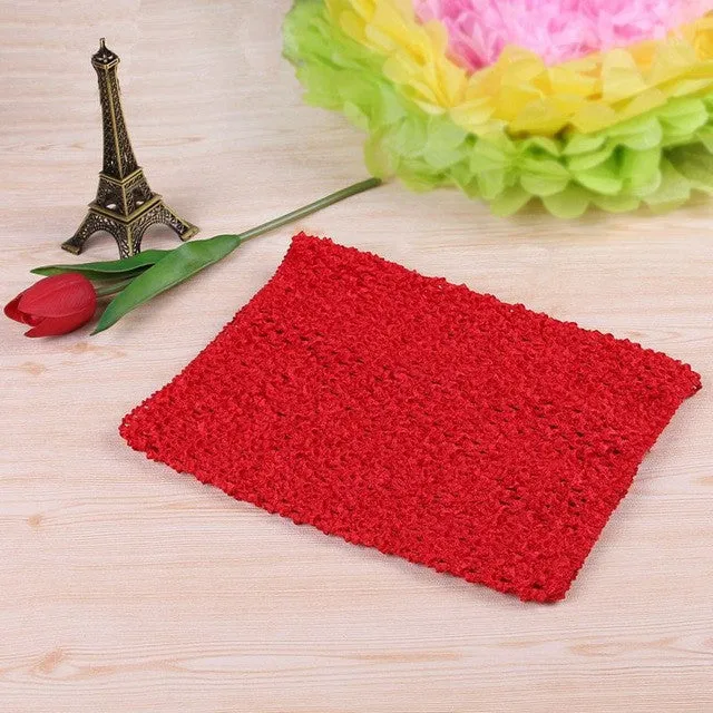 FENGRISE 20X23cm Tutu Crochet Tops Chest Wrap Tube DIY Tulle Spool Apparel Sewing Knitted Fabric Birthday Gifts Tulle Skirt