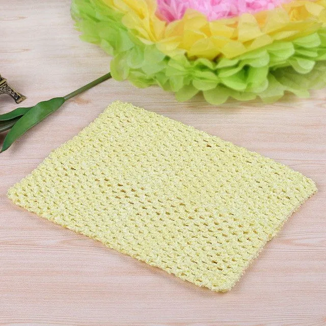 FENGRISE 20X23cm Tutu Crochet Tops Chest Wrap Tube DIY Tulle Spool Apparel Sewing Knitted Fabric Birthday Gifts Tulle Skirt