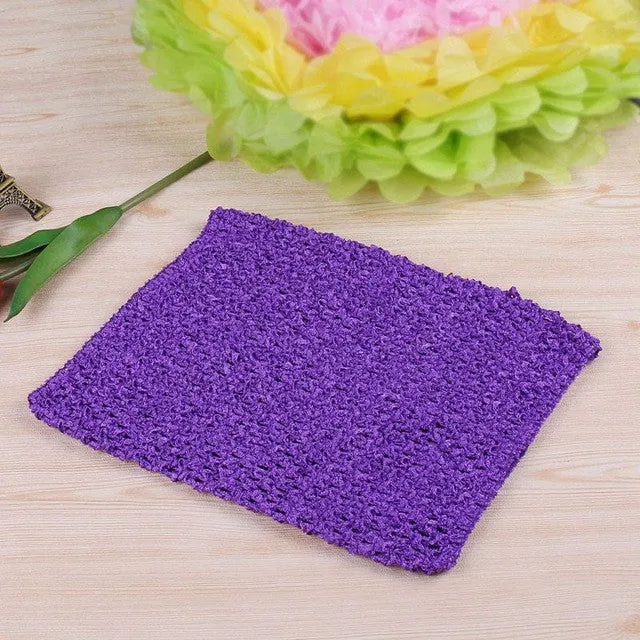 FENGRISE 20X23cm Tutu Crochet Tops Chest Wrap Tube DIY Tulle Spool Apparel Sewing Knitted Fabric Birthday Gifts Tulle Skirt