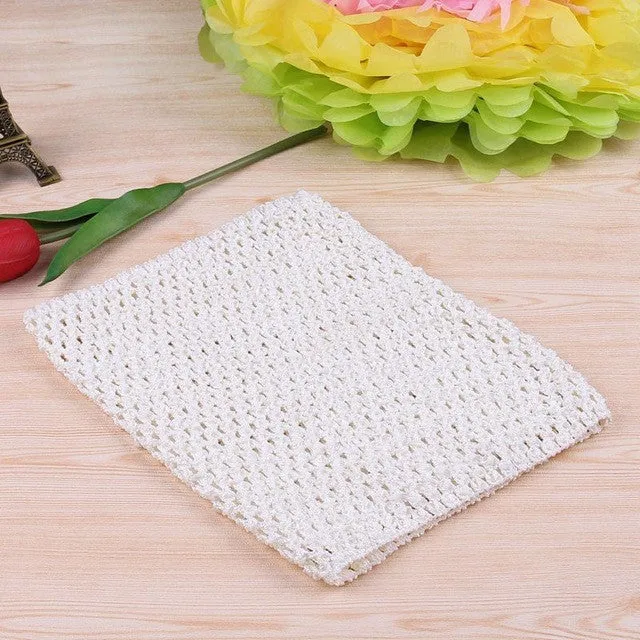 FENGRISE 20X23cm Tutu Crochet Tops Chest Wrap Tube DIY Tulle Spool Apparel Sewing Knitted Fabric Birthday Gifts Tulle Skirt