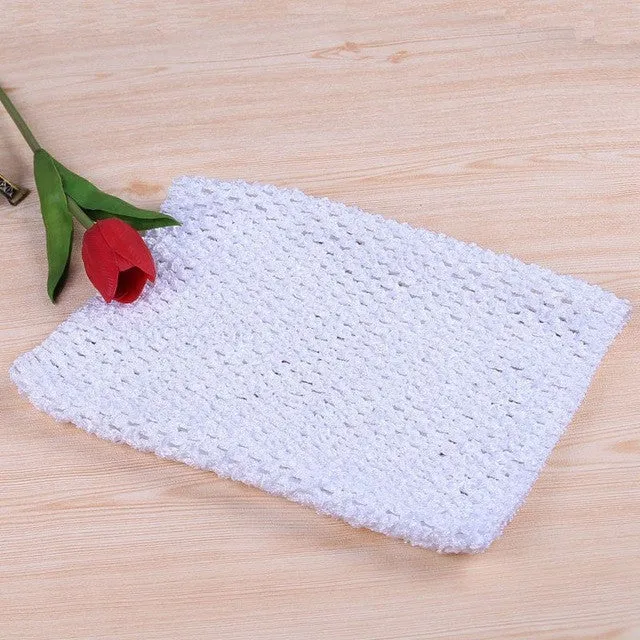 FENGRISE 20X23cm Tutu Crochet Tops Chest Wrap Tube DIY Tulle Spool Apparel Sewing Knitted Fabric Birthday Gifts Tulle Skirt
