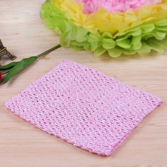 FENGRISE 20X23cm Tutu Crochet Tops Chest Wrap Tube DIY Tulle Spool Apparel Sewing Knitted Fabric Birthday Gifts Tulle Skirt