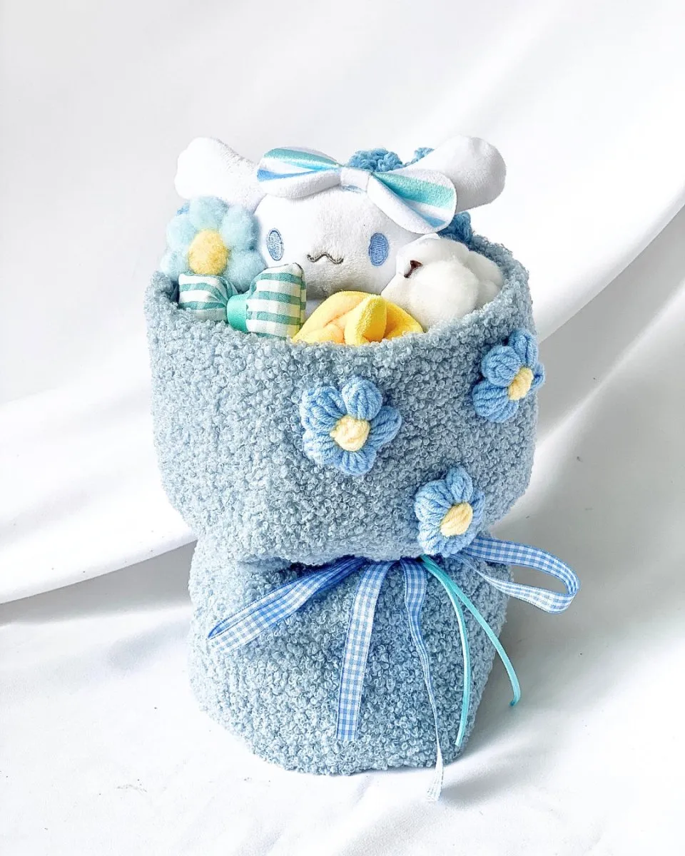 Fluffy Soft Toy Knit Bouquet - Cinnamoroll Doll