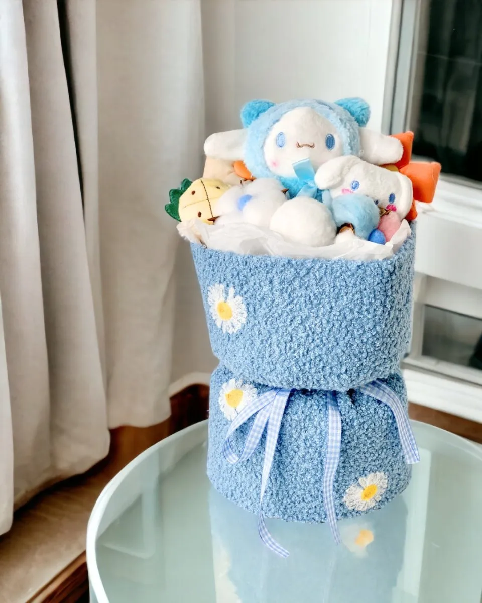 Fluffy Soft Toy Knit Bouquet - Sanrio Cinnamoroll