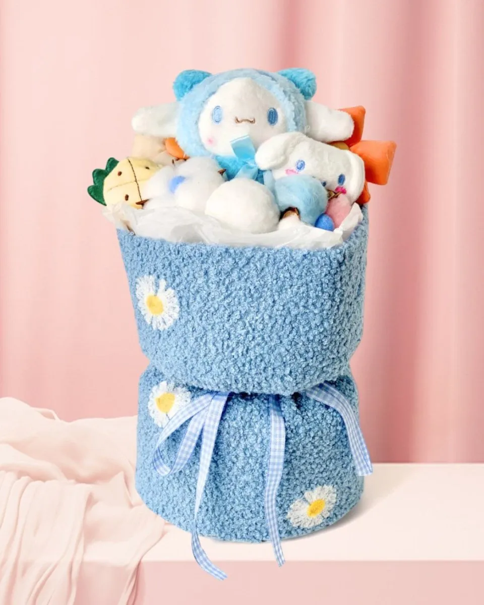 Fluffy Soft Toy Knit Bouquet - Sanrio Cinnamoroll
