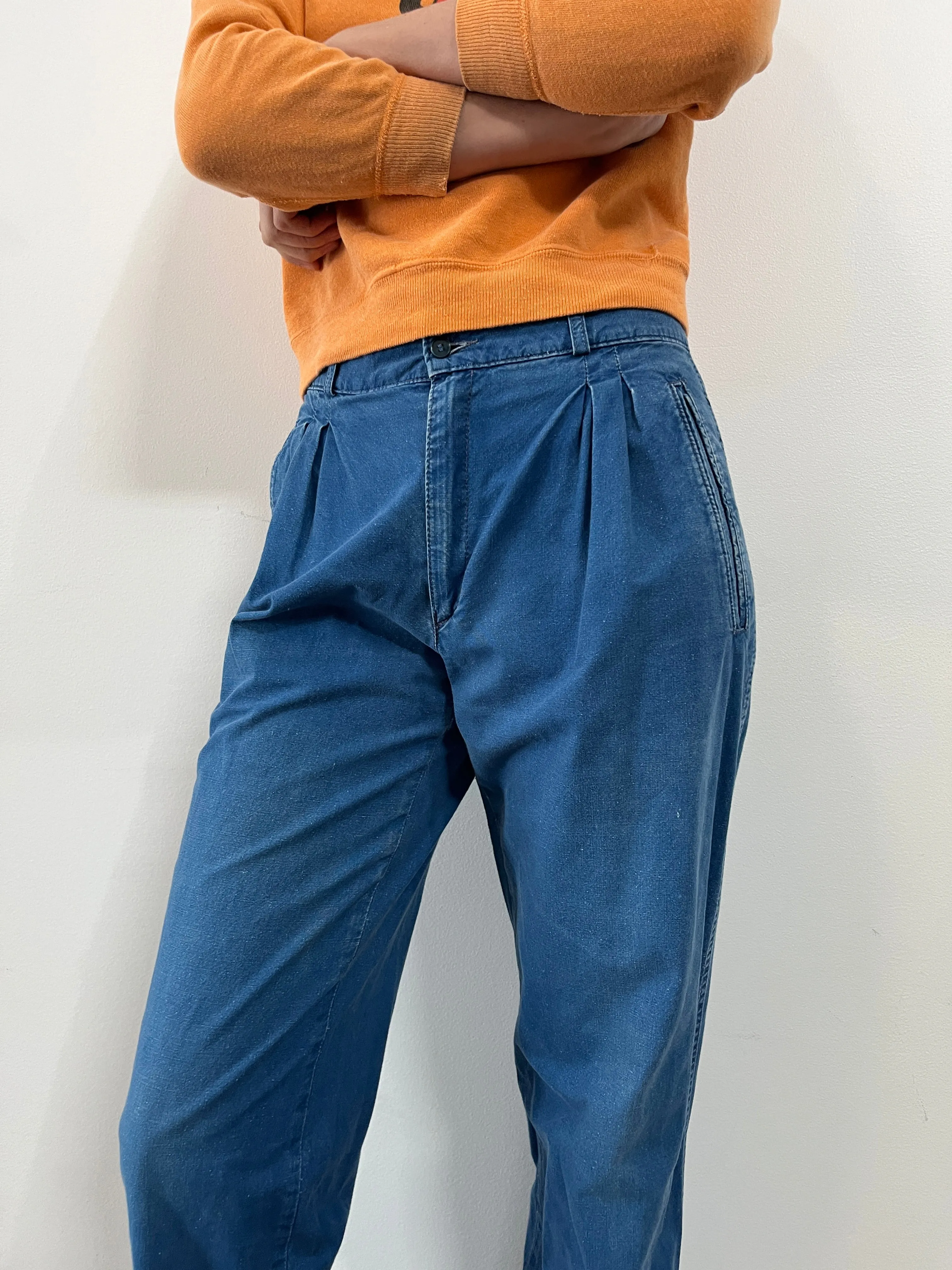 French Indo China Indigo Work Pants