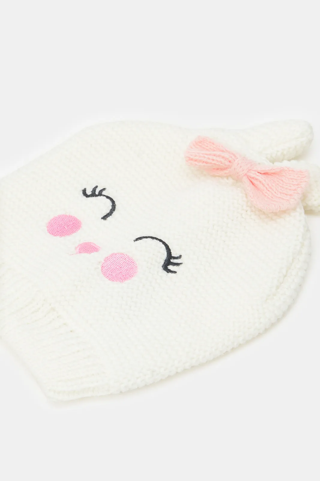Girls Assorted Knitted Cap Set (2 Piece)