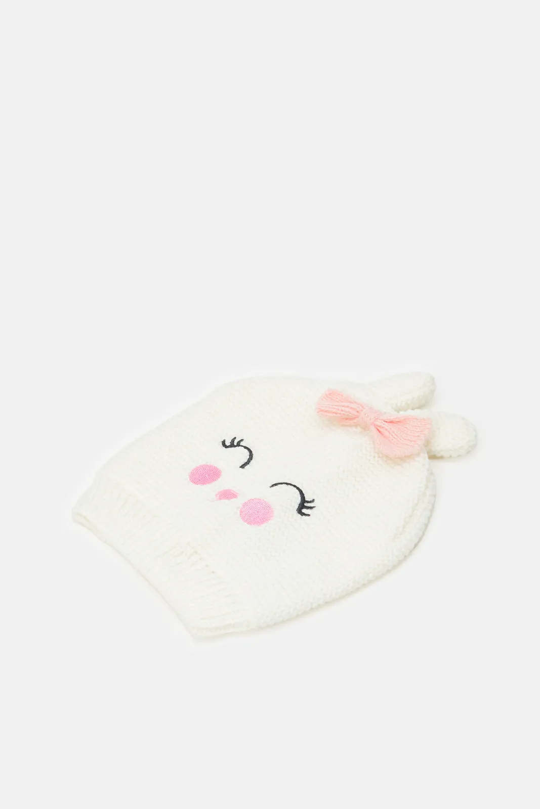 Girls Assorted Knitted Cap Set (2 Piece)