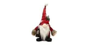 Gnome Doll Ornament With Knitted Curved Hat