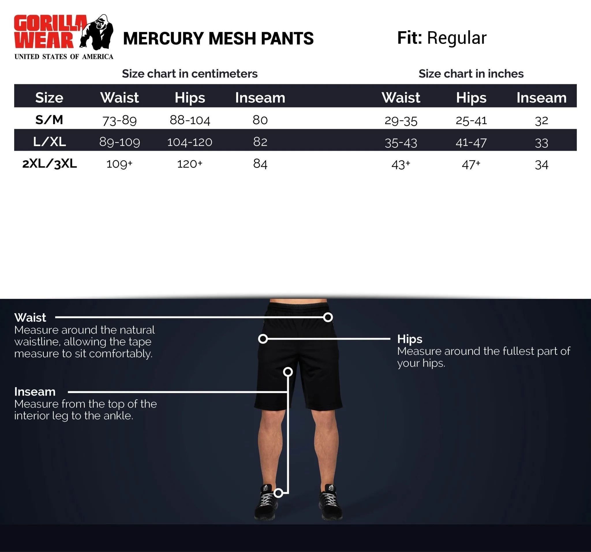 Gorilla Wear Mercury Mesh Pants - Grey/Black