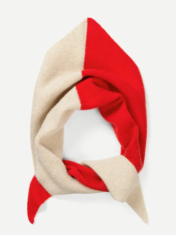 HALF HALF TRIANGLE NECKERCHIEF BLACK & PAGODA