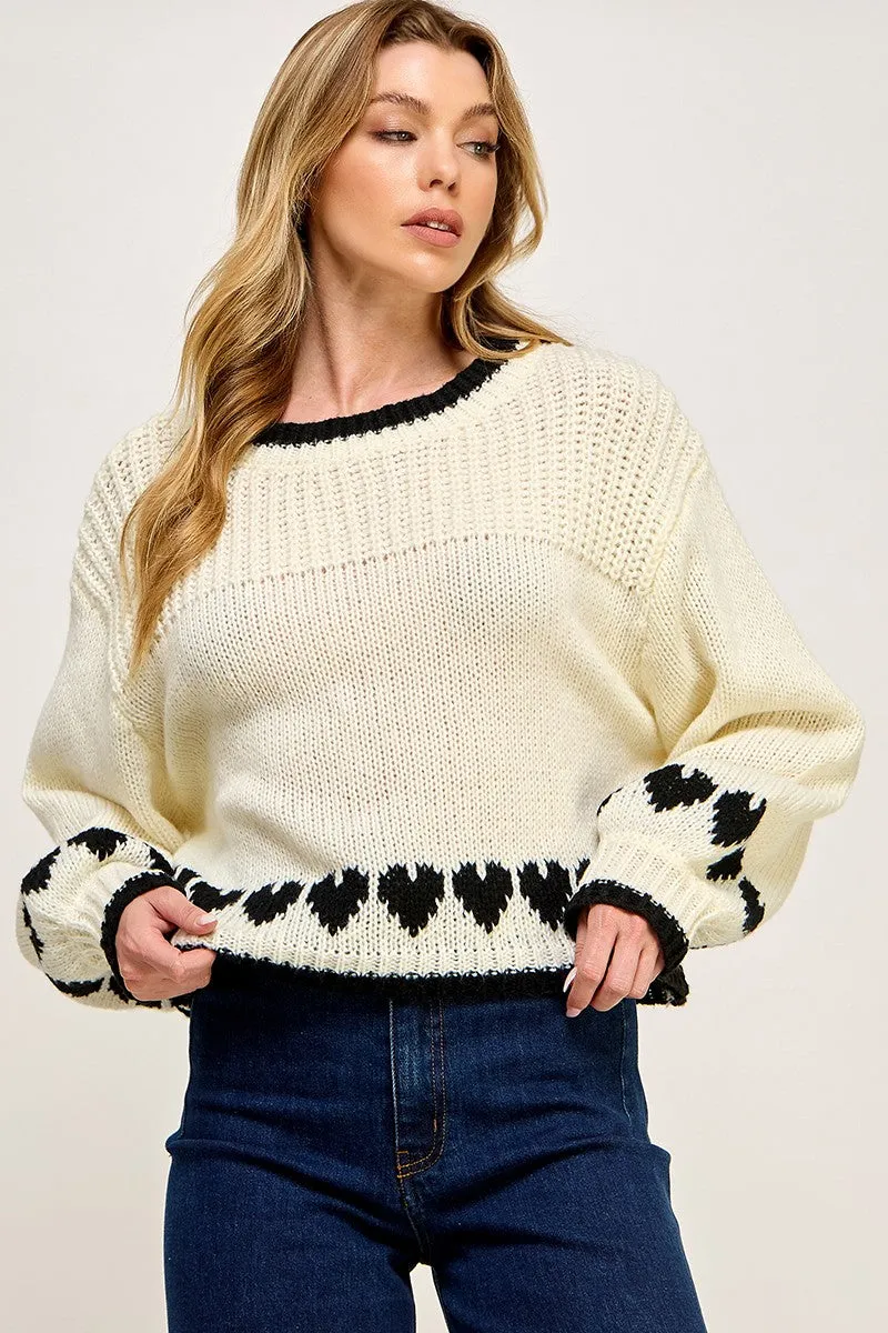 Heart Knit Sweater