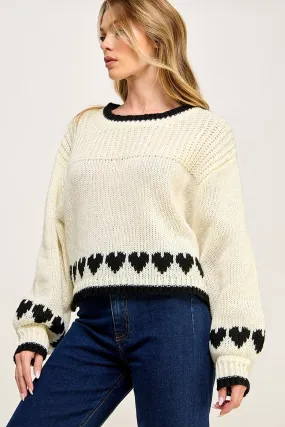 Heart Knit Sweater