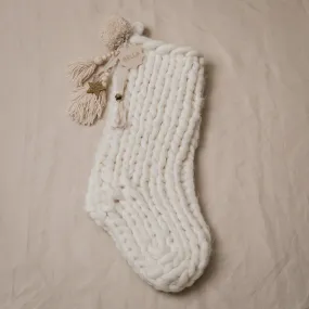 Hello Marla - Knitted Stocking - Cream