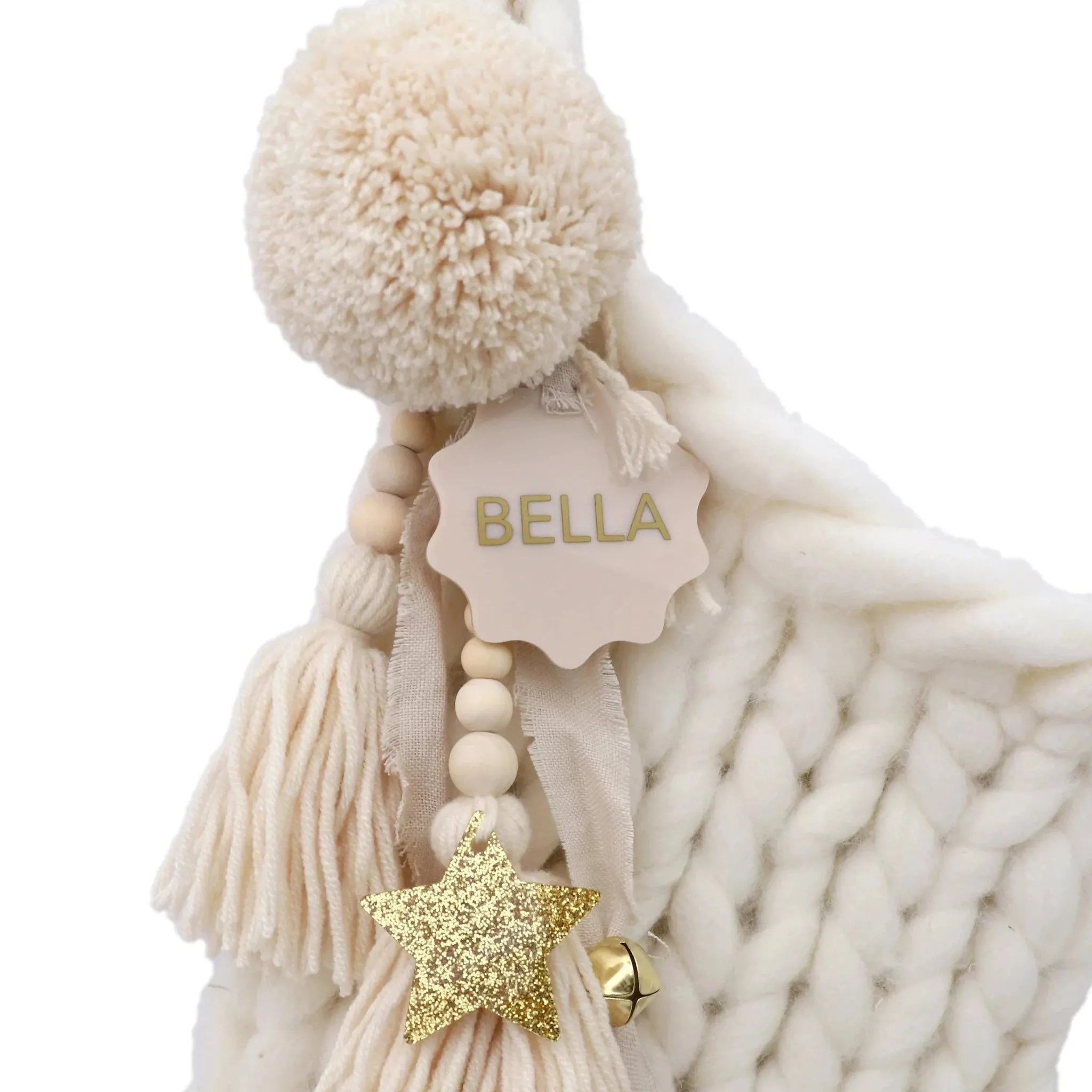 Hello Marla - Knitted Stocking - Cream