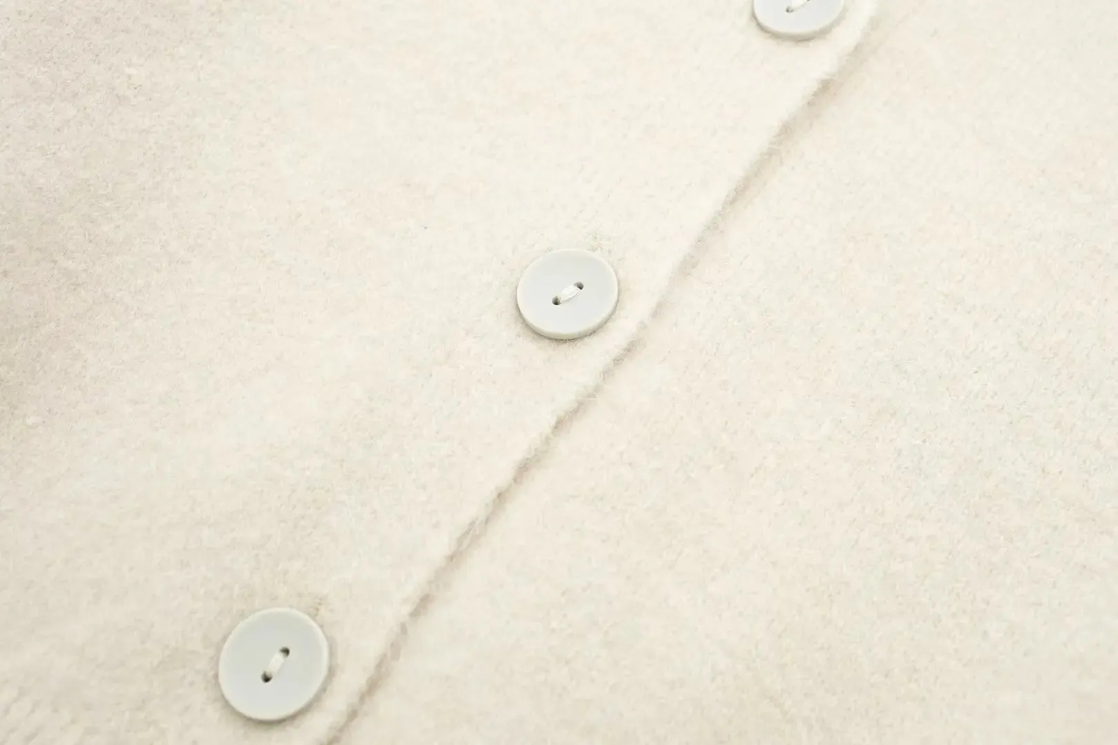 High Neck Sweater Crop Buttoned Cardigan for Women