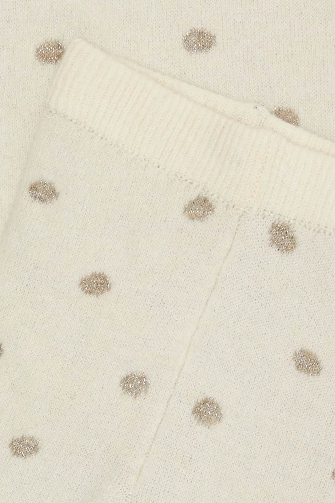 Infant Girls Ivory Knitted Casual Set (2 Piece)