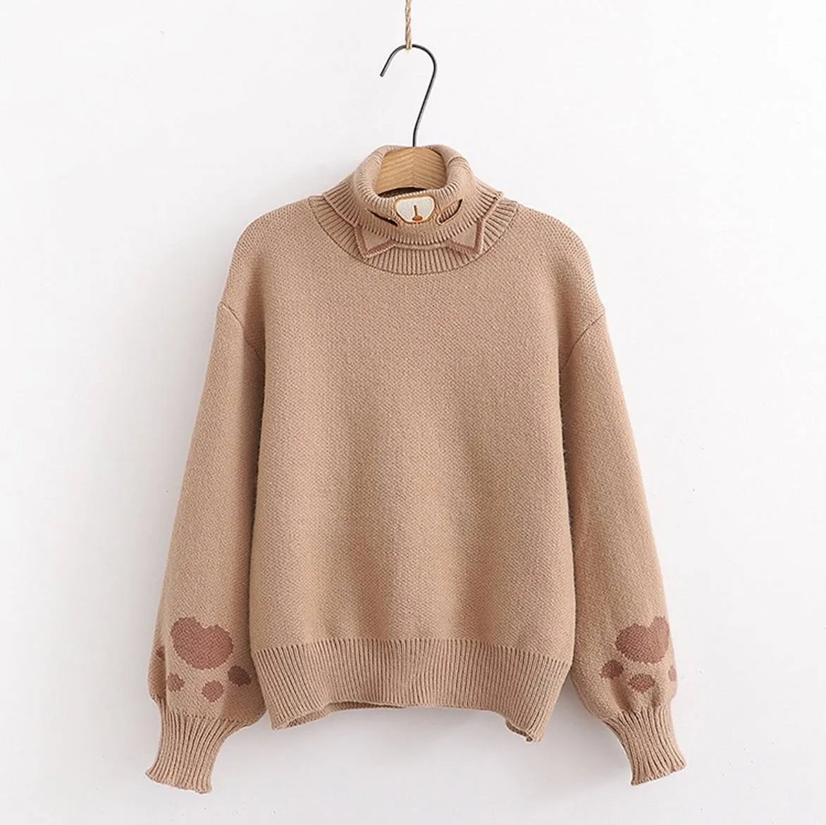 Kawaii Cat Paw Harajuku Knitted Sweater   AD21090