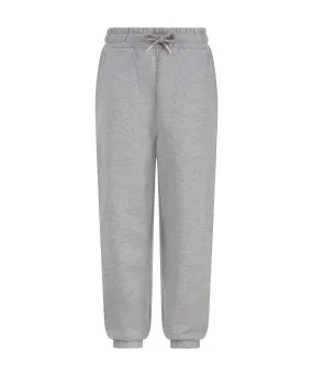 Kids sustainable fashion cuffed joggers | Heather Grey