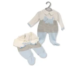 Knitted Baby Boys Long Romper - Dog (PK6) Bw-10-1187