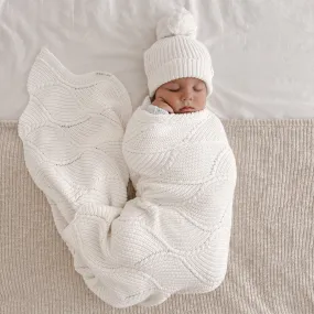 KNITTED BLANKET | MILK