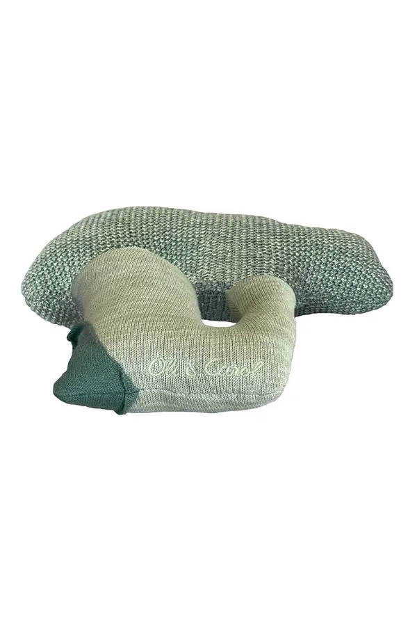 Knitted Cushion - Brucy the Broccoli