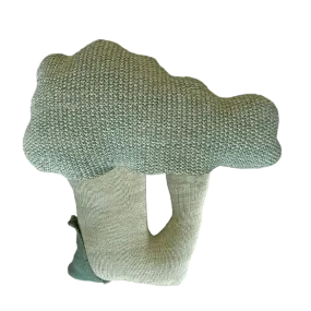 Knitted Cushion - Brucy the Broccoli