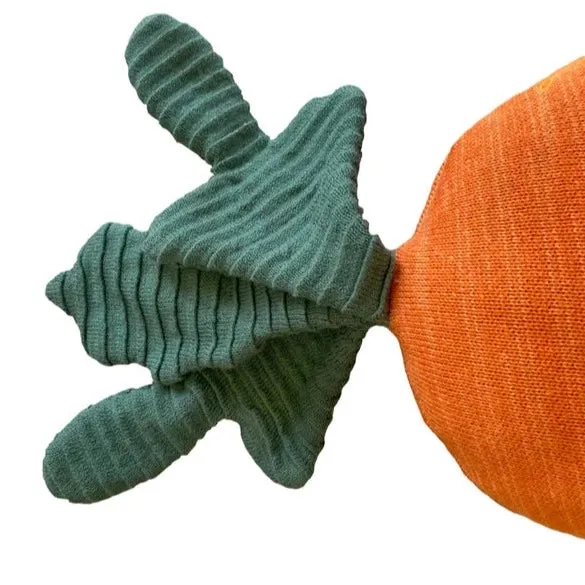 Knitted Cushion - Cathy the Carrot