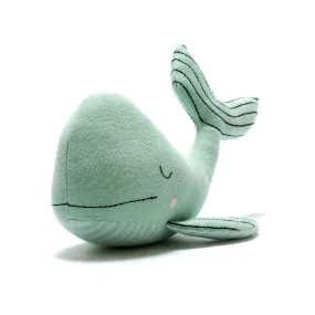 Knitted Organic Cotton Green Whale