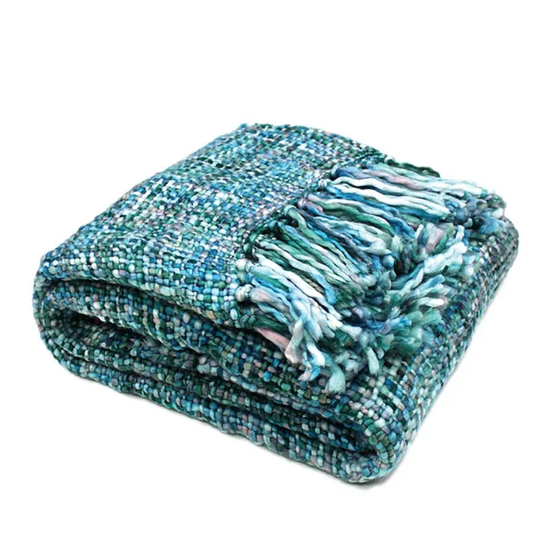 Knitted Oslo Cool Pool Throw Rug