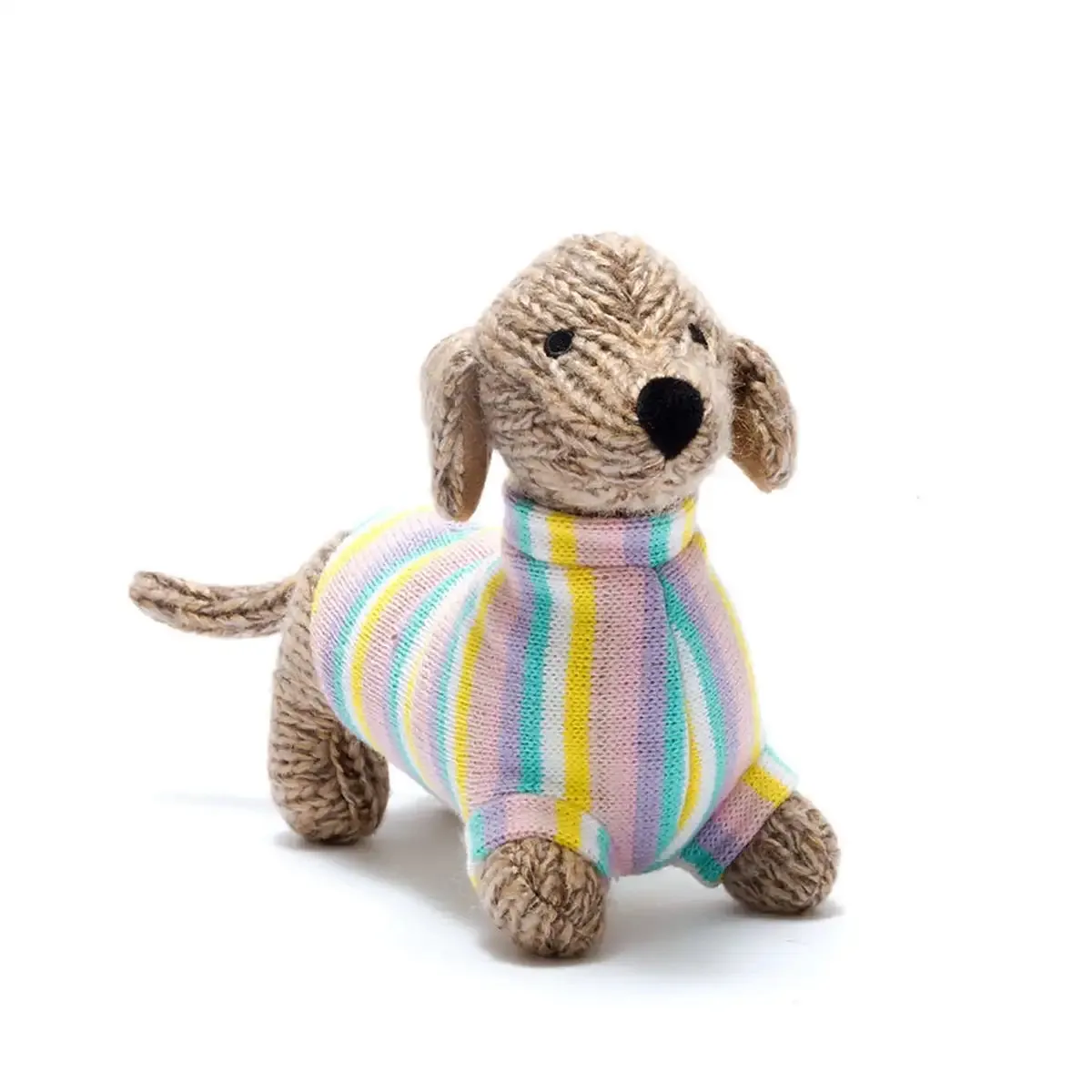 Knitted Pastel Sausage Dog