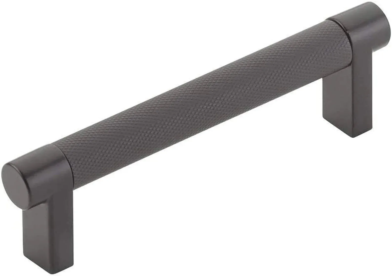 Knurled Matte Black Cabinet Knobs and Drawer Pulls