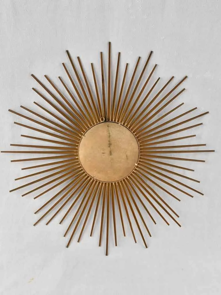 Large gold 1950s Chaty Vallauris mirror - 27½"