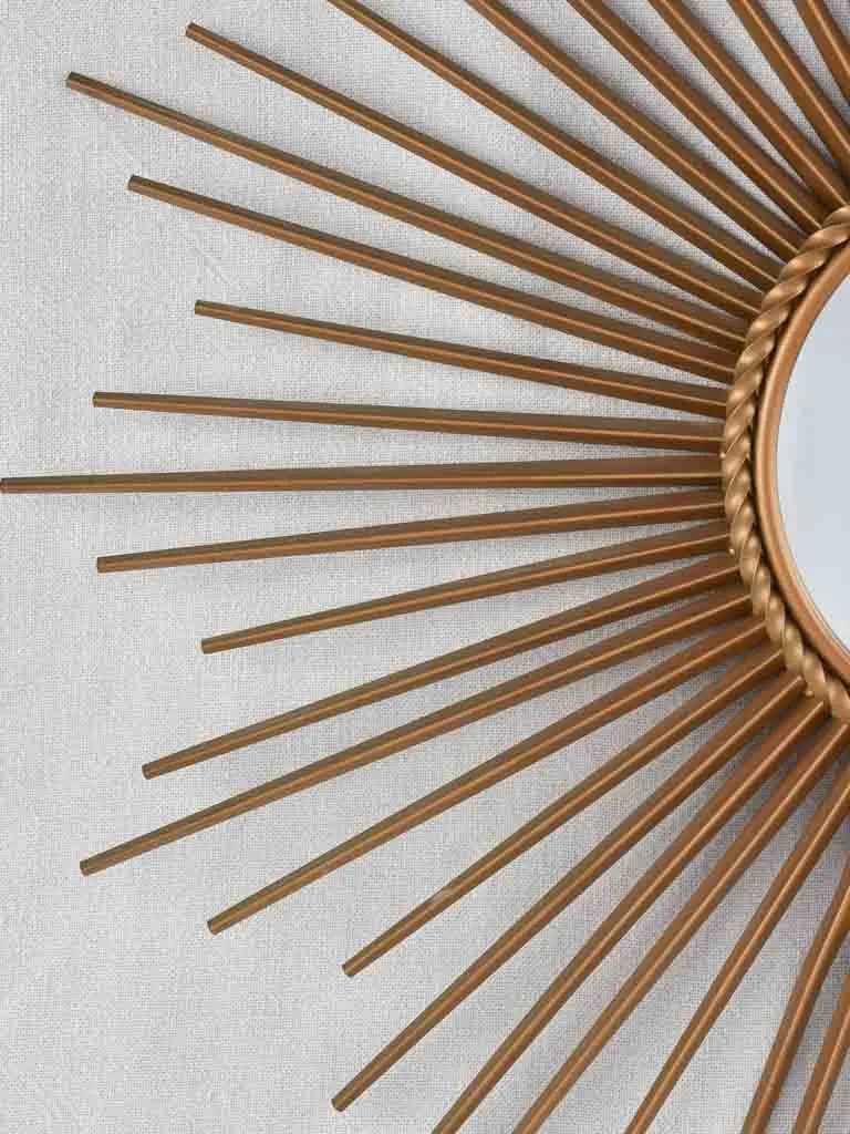 Large gold 1950s Chaty Vallauris mirror - 27½"