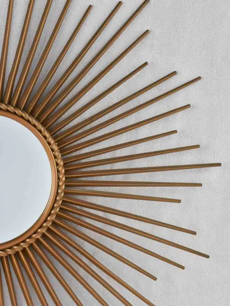 Large gold 1950s Chaty Vallauris mirror - 27½"