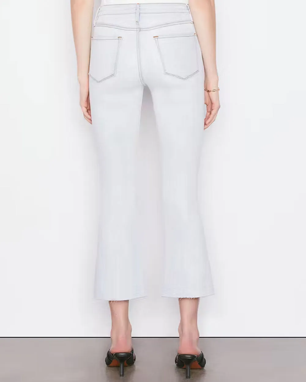 Le Crop Mini Boot Raw Jean in Division