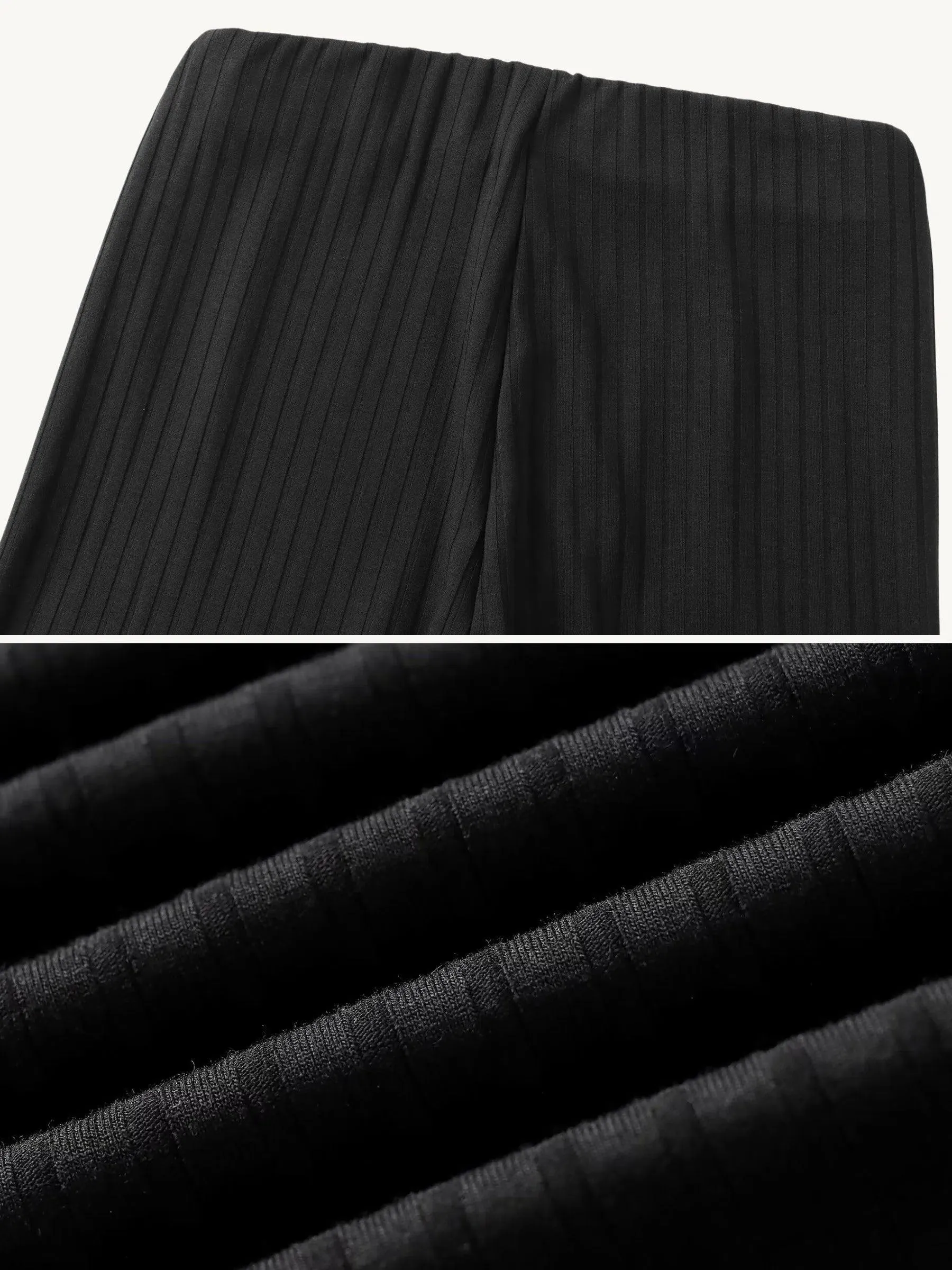 Leandra – Ribbed texture – Casual pants