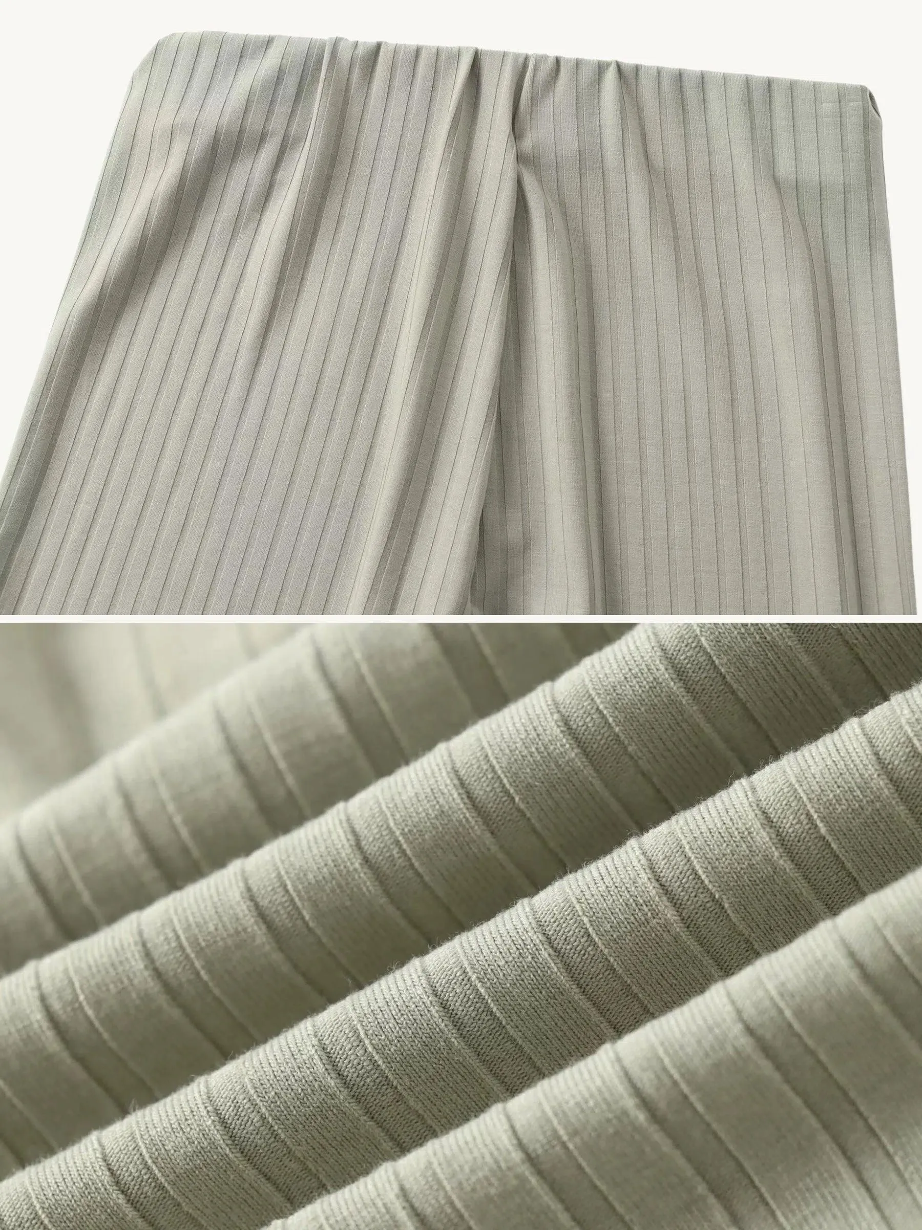 Leandra – Ribbed texture – Casual pants