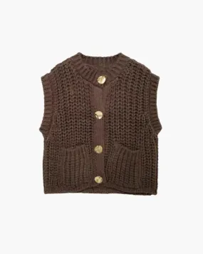Leonelle – Button detailing – Sweater vest