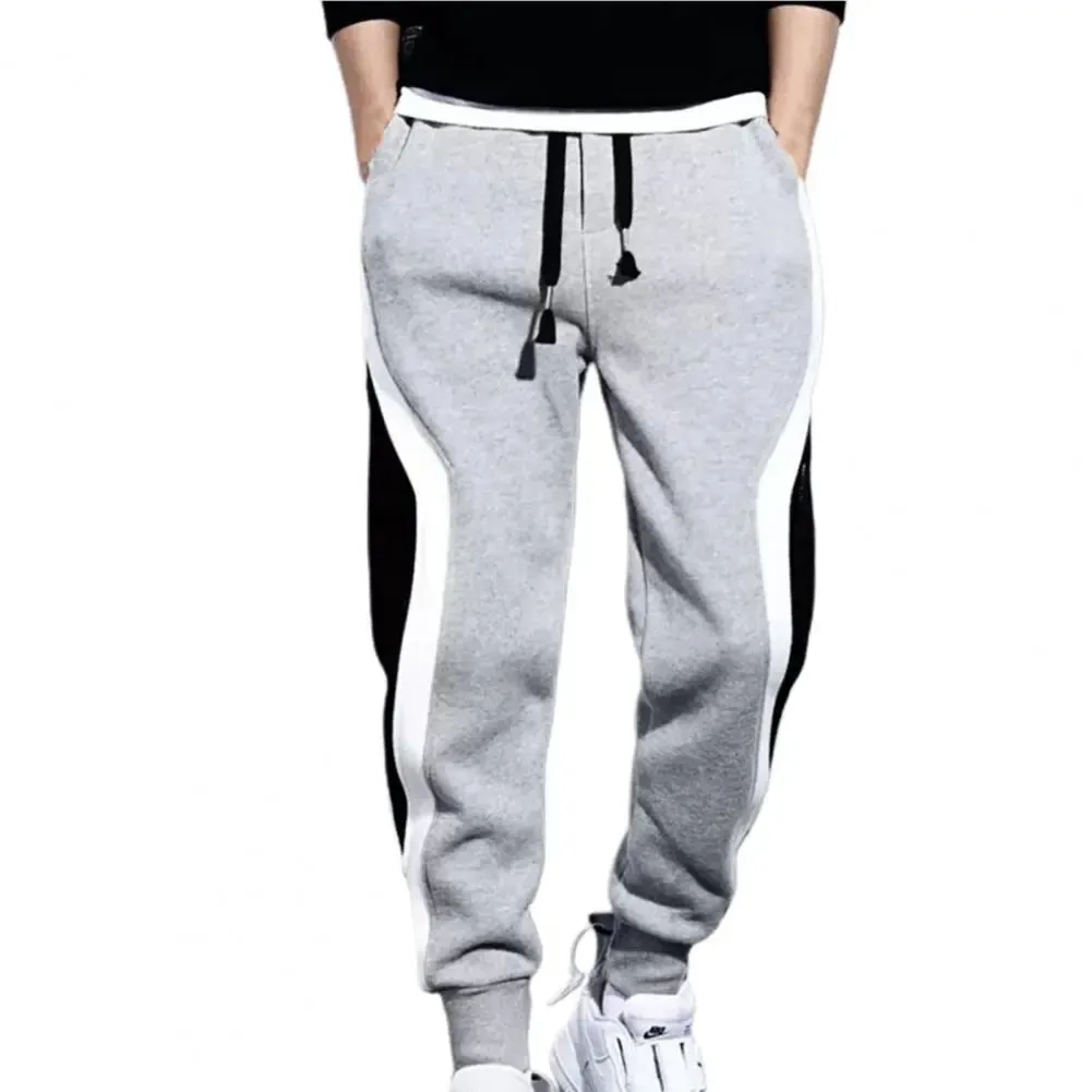 Loose Mens Sweatpants Patchwork Printing Sweatpants bon