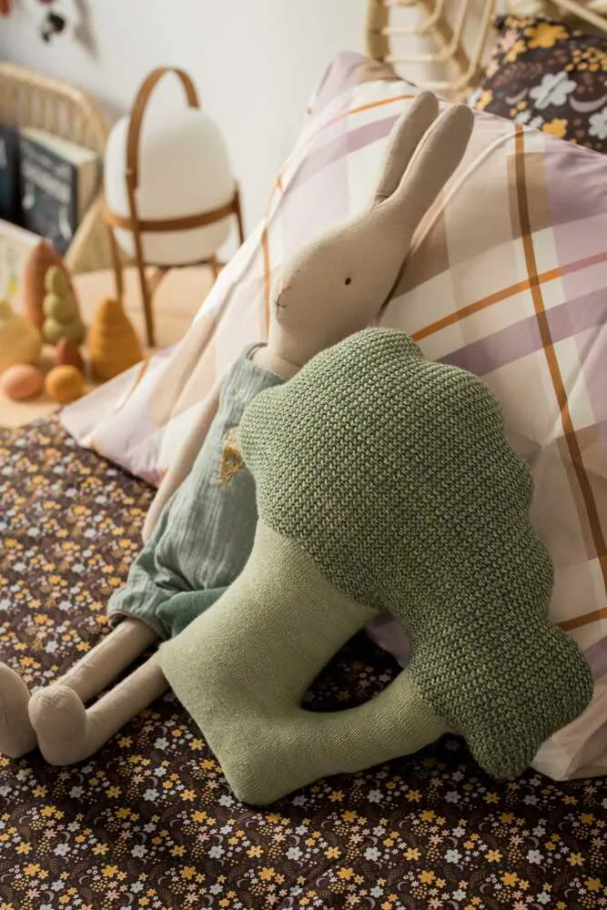 Lorena Canals Knitted Cushion Brucy The Broccoli